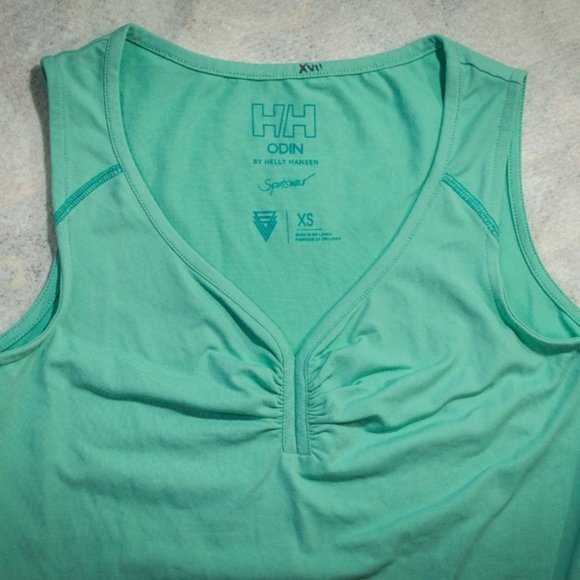 ODIN by Helly Hansen Mint V-Neck Tank Top, H/H - Picture 2 of 8
